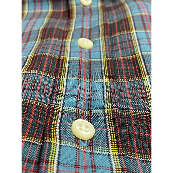 Ralph Lauren Button Down Shirt Men’s Size 2XL Long Sleeve Plaid Blue Classic Fit - Picture 8 of 9